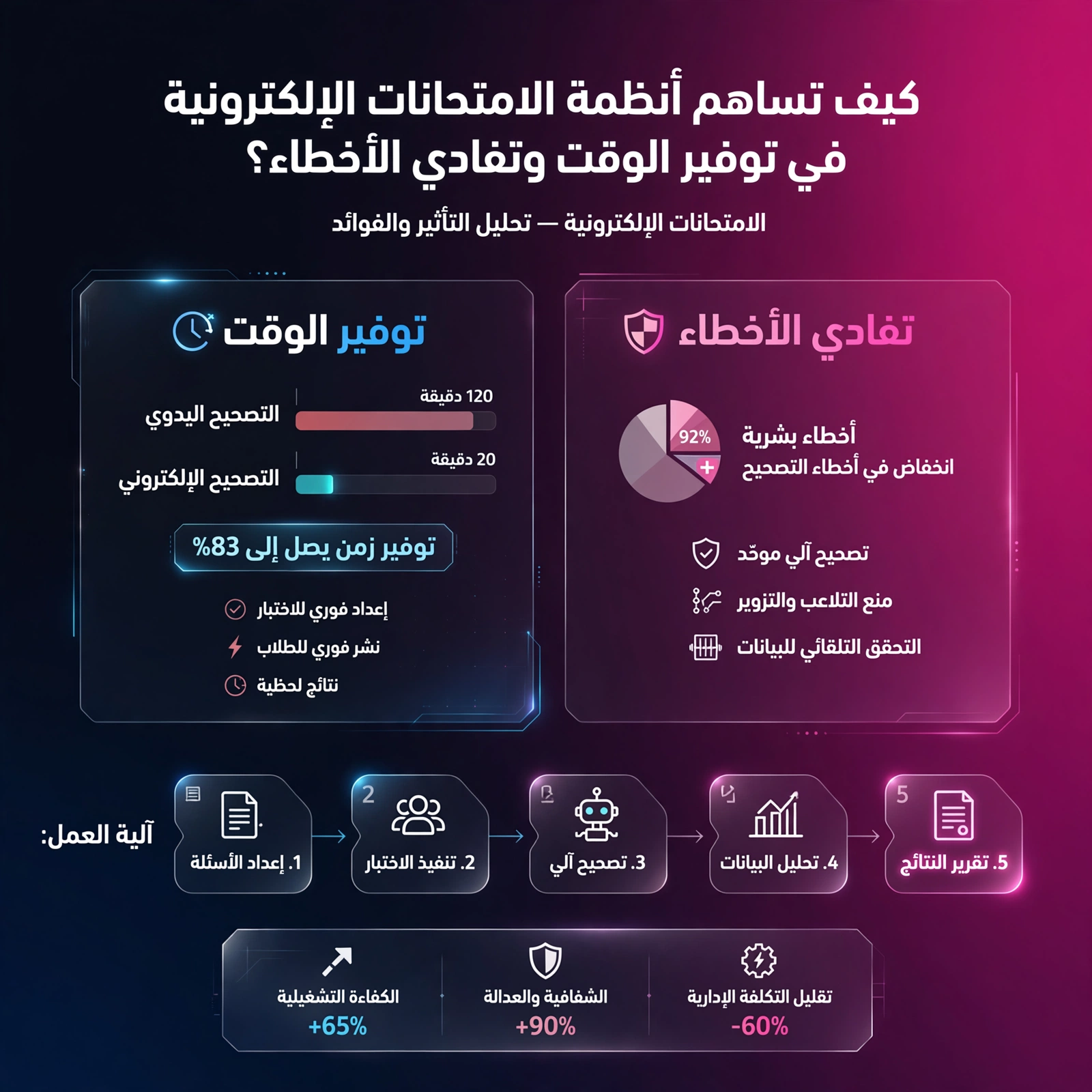 كيف تساهم أنظمة الامتحانات الإلكترونية في توفير الوقت وتفادي الأخطاء؟